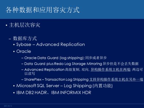 主流容災技術對比解析 網絡工程師與軟件設計師必備知識